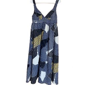 Banana Republic Women’s Blue Multi Abstract Print Casual Tank Dress Sz- 0
